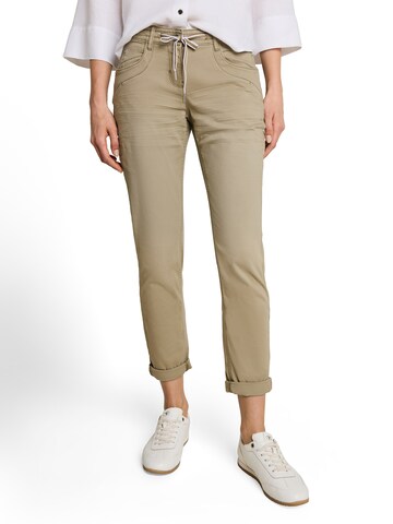 TOM TAILOR Slimfit Hose in Grün: Vorderseite