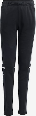 ADIDAS PERFORMANCE Slimfit Sporthose in Schwarz: Vorderseite