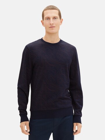 Sweat-shirt TOM TAILOR en bleu : devant