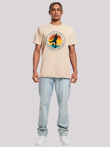 T-Shirt 'Soccer Legends United' F4NT4STIC en beige