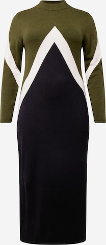 Abito in maglia 'NANCY' di Vero Moda Curve in verde: frontale