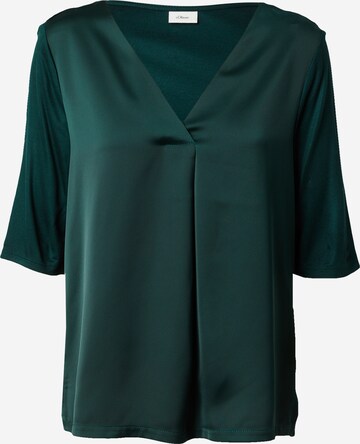 s.Oliver BLACK LABEL - Blusa em verde: frente