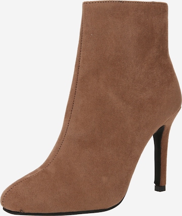 ABOUT YOU Booties 'Linea' in Brown: front