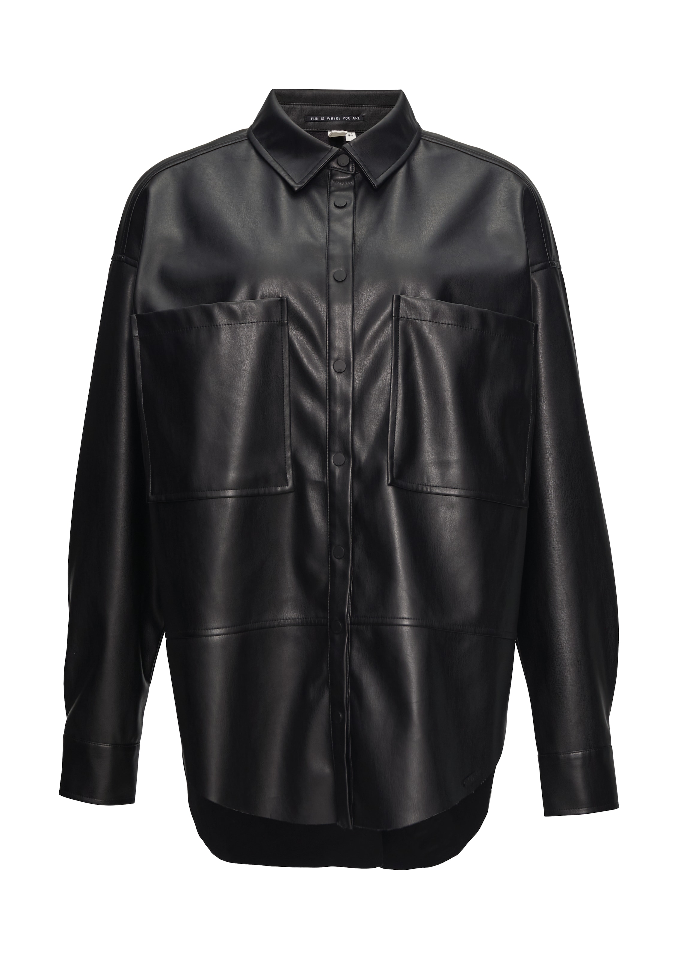 QS Übergangsjacke in Schwarz: Vorderseite