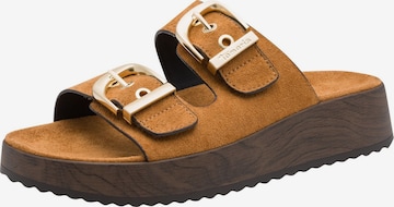 Mule Tamaris en marron : devant