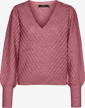 Pull-over 'VMStinna' VERO MODA en rose : devant