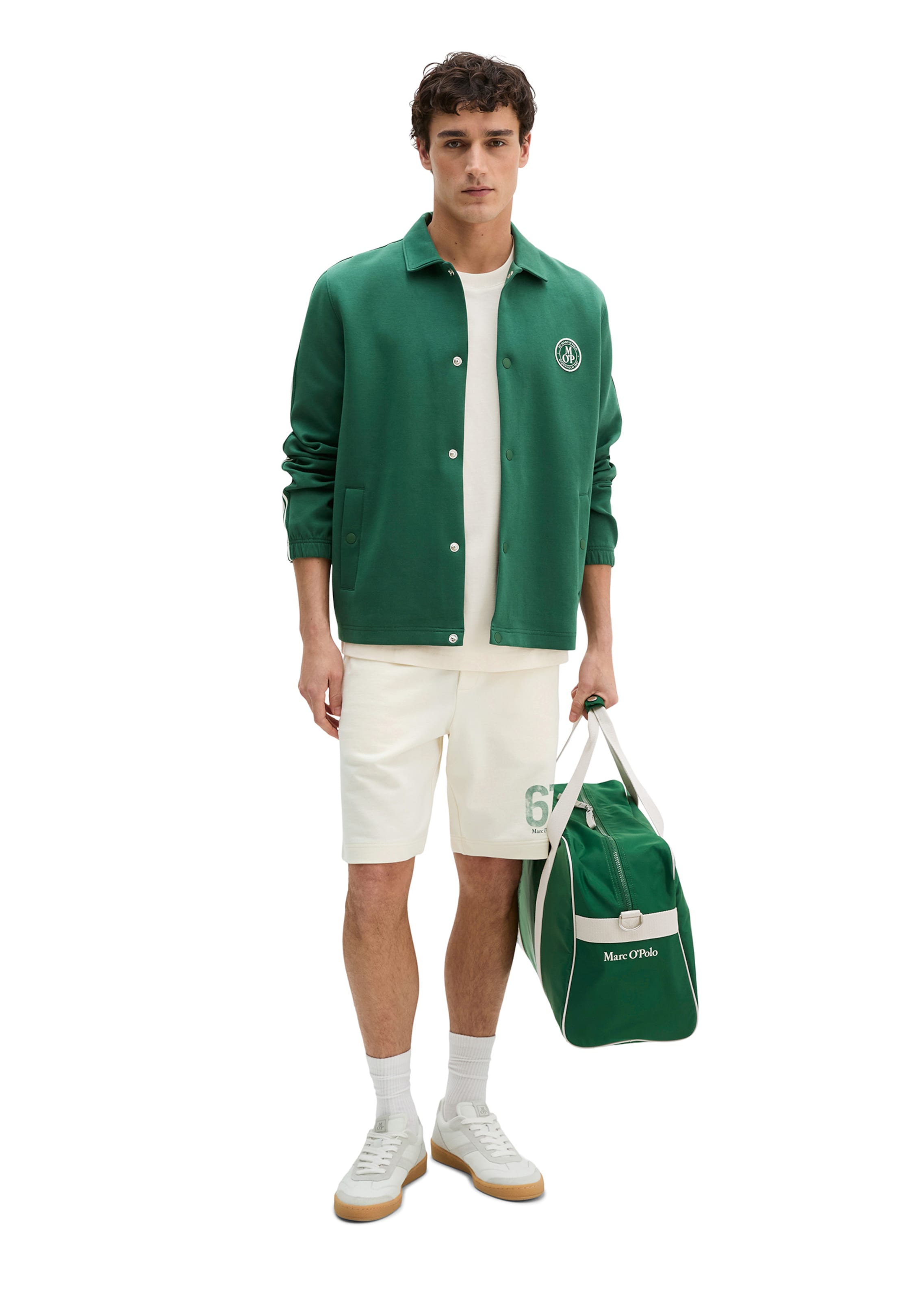 Marc O'Polo Sweatjacke in Grün