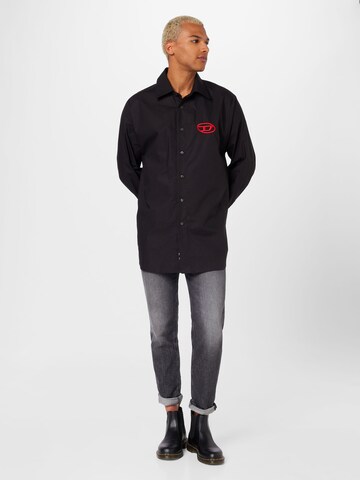 DIESEL Comfort fit Button Up Shirt in Black