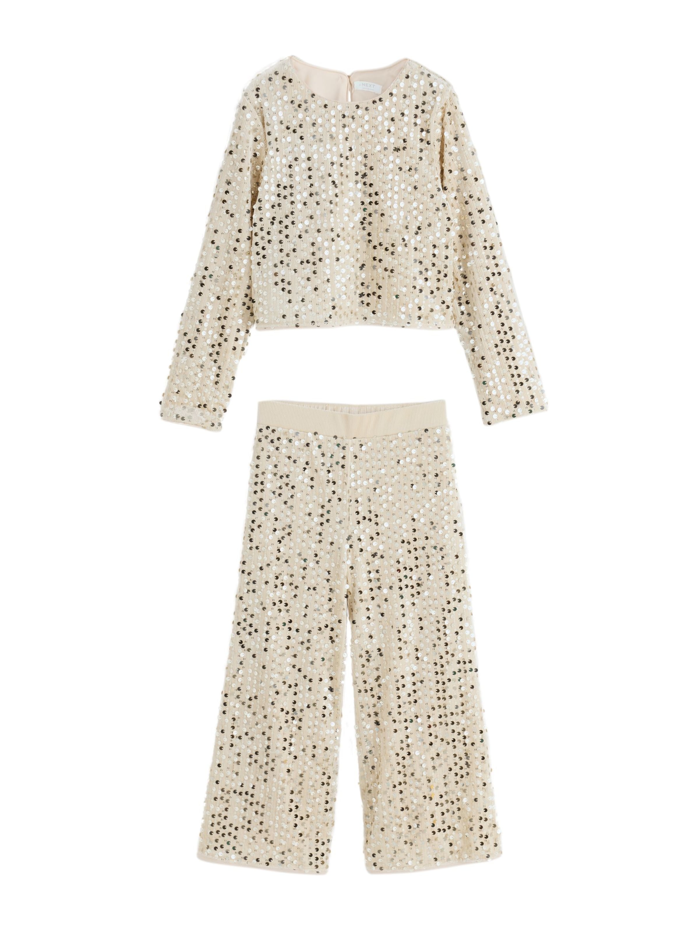 Next - Conjunto en beige: frente