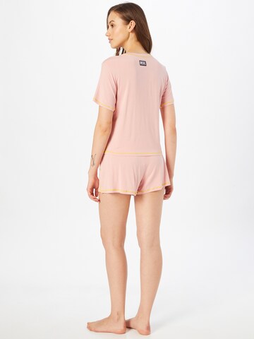 DIESEL - Pijama de pantalón corto en rosa