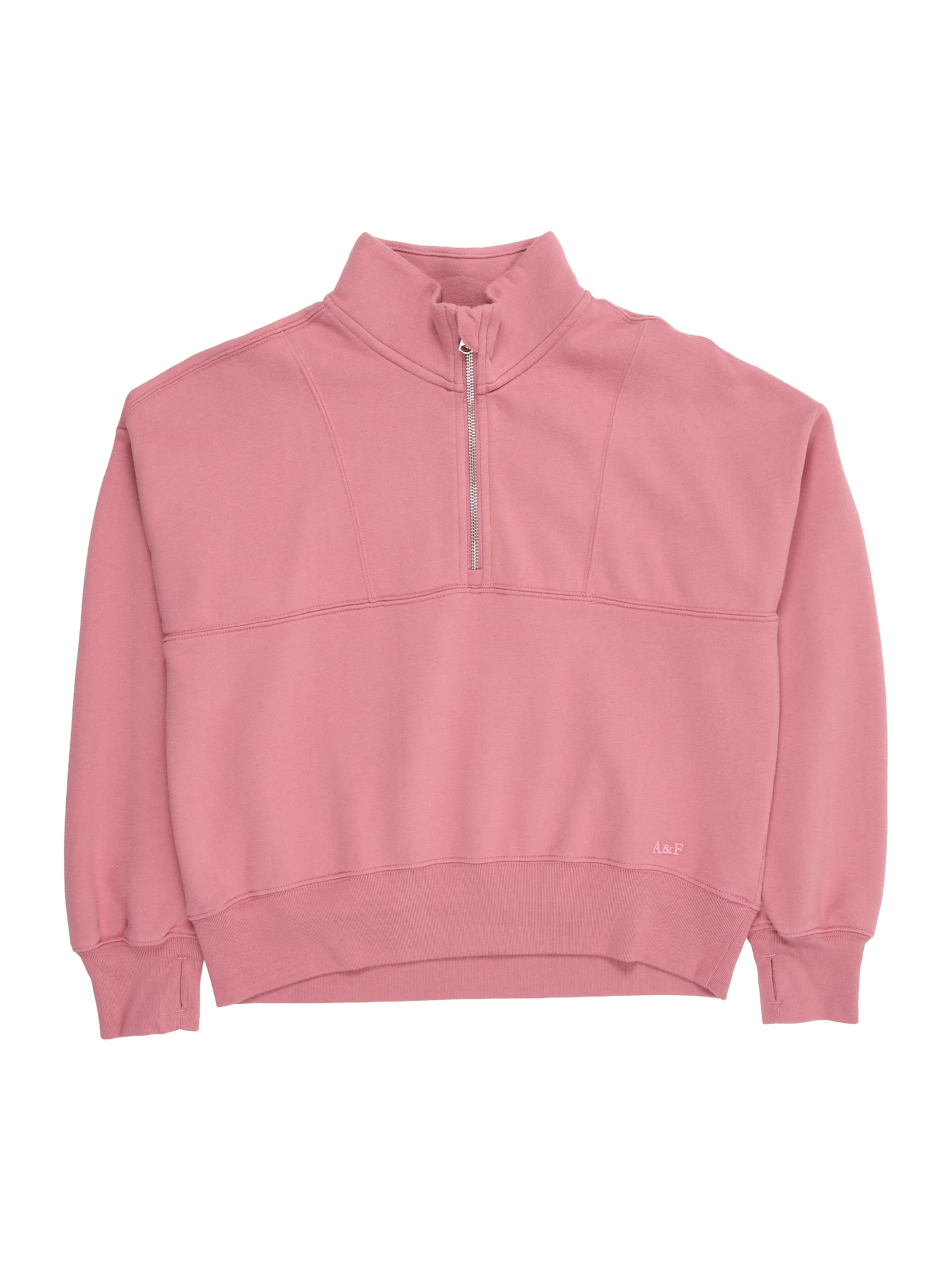 Abercrombie & Fitch Mikina 'Essential' – pink: přední strana