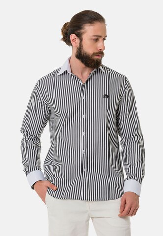 CIPO & BAXX Regular fit Button Up Shirt in White: front