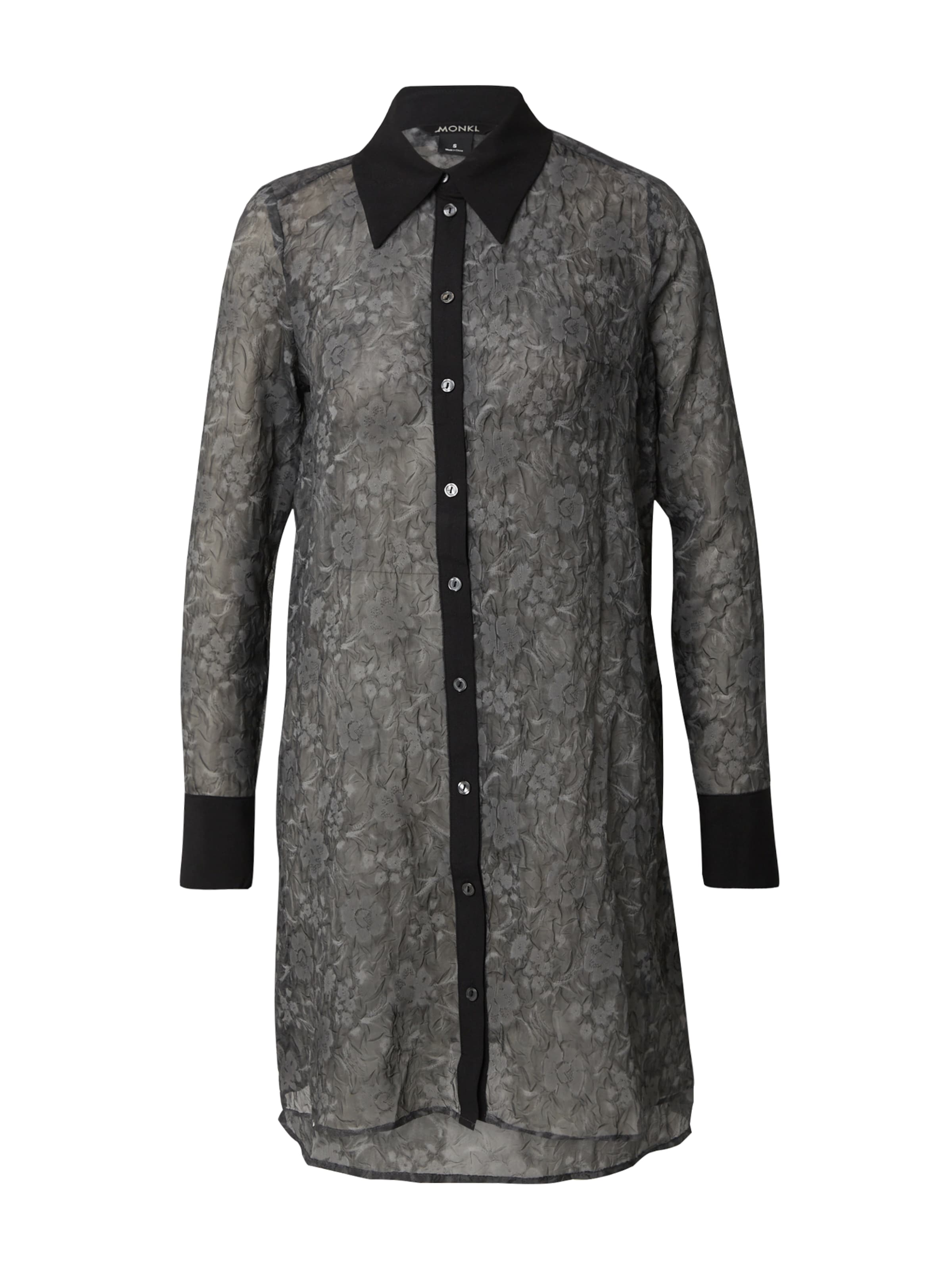 Monki Skjortklänning i svart: framsida