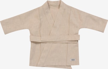 ZUBEK Shirt ''Kimono Ramie'' in Beige: voorkant