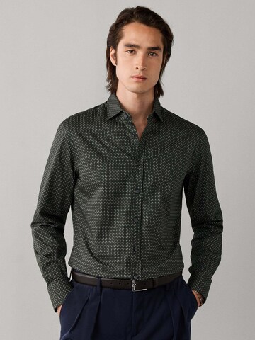 Regular fit Camicia di Hackett London in verde: frontale