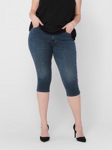 ONLY Carmakoma Skinny Jeans 'Augusta' in Blauw: voorkant