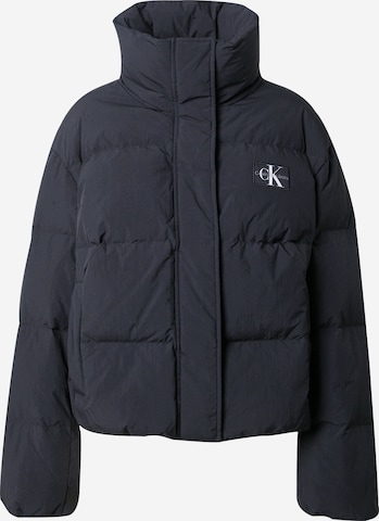 Calvin Klein Jeans Winter Jacket in Black: front