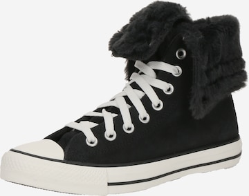 CONVERSEVisoke tenisice 'CTAS FOLD OVER' - crna boja: prednji dio