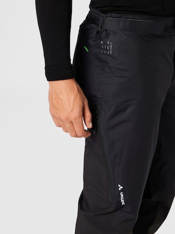 VAUDE Tapered Outdoorbroek 'All Year Moab' in Zwart