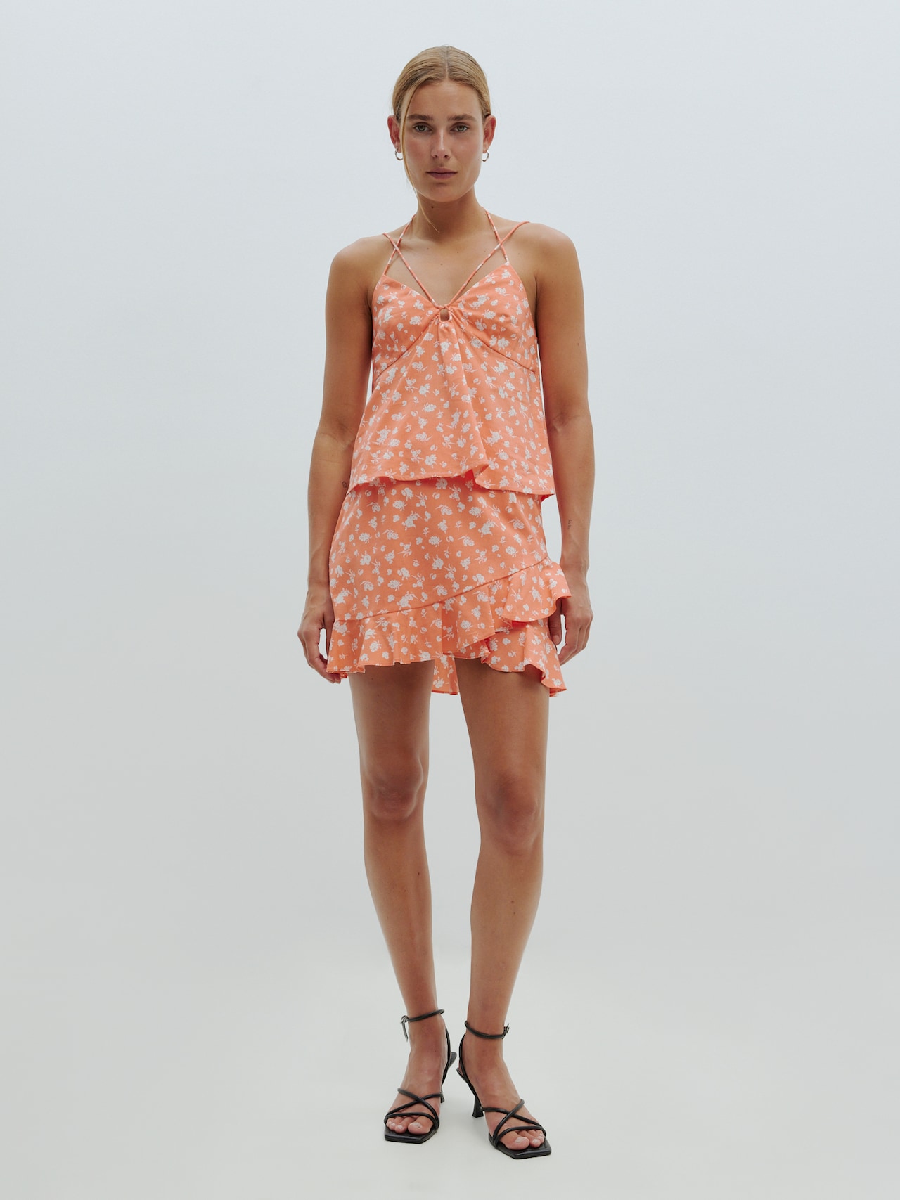 EDITED Produits Jupe 'Charlie' orange chiné