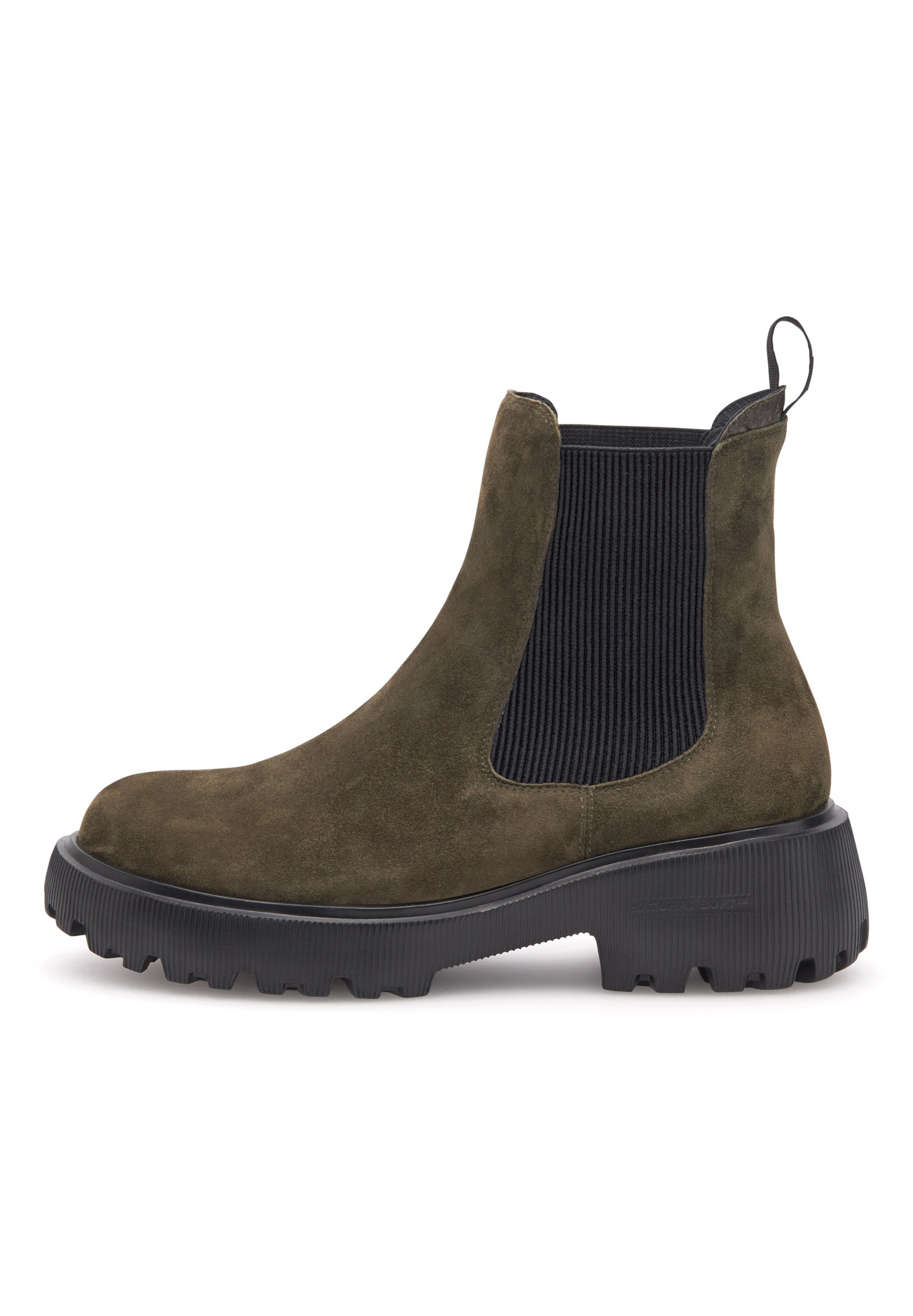 WODEN Chelsea boots ' Aya S ' in Groen: voorkant