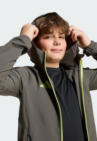 Veste de sport 'Real Madrid Tiro 25 Competition Vis Tech Travel' ADIDAS PERFORMANCE en gris