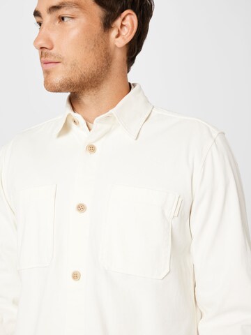 JOOP! Jeans Comfort fit Button Up Shirt 'Haper' in White