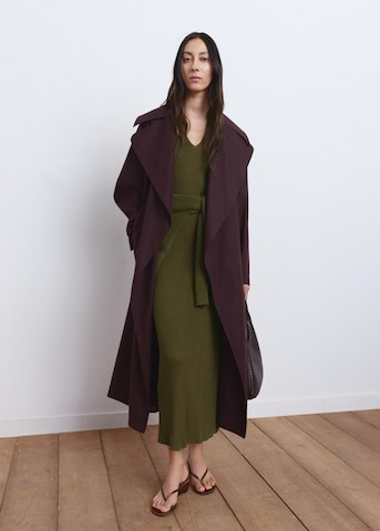 MANGO Knitted dress 'Casandra' in Green