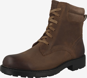 CLARKS Lace-Up Ankle Boots ' Orinoco2 ' in Brown: front