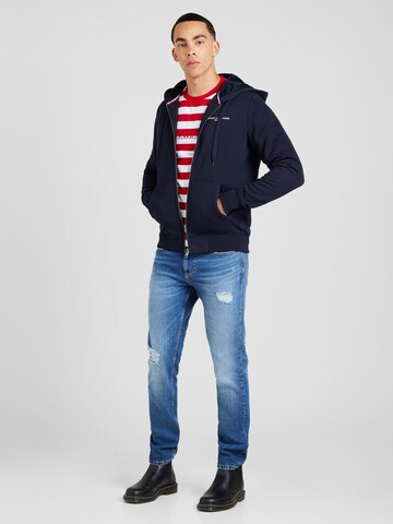 TOMMY HILFIGER Sweatjacke in Blau