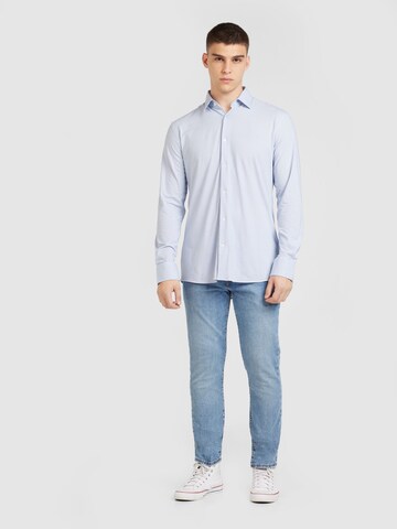 Coupe regular Chemise 'Solomon' Bruun & Stengade en bleu