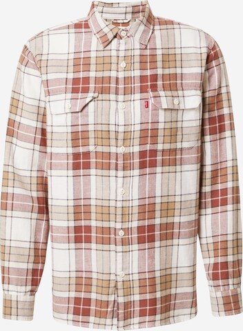 LEVI'S ® Button Up Shirt 'Jackson Worker' in Brown: front