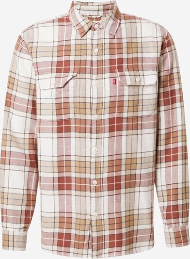 LEVI'S ® Button Up Shirt 'Jackson Worker' in Auburn / Cognac / Light brown / White, Item view