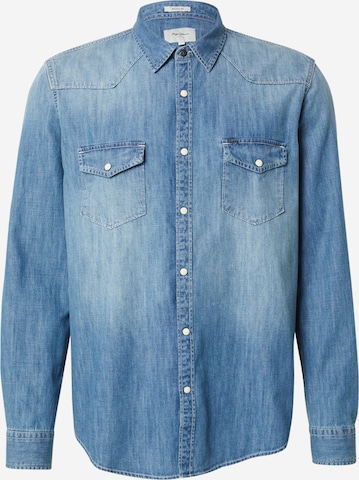 mėlyna Pepe Jeans Standartinis modelis Marškiniai: priekis