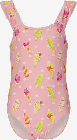 ZigZag Swimsuit 'Carly' in Pink: front