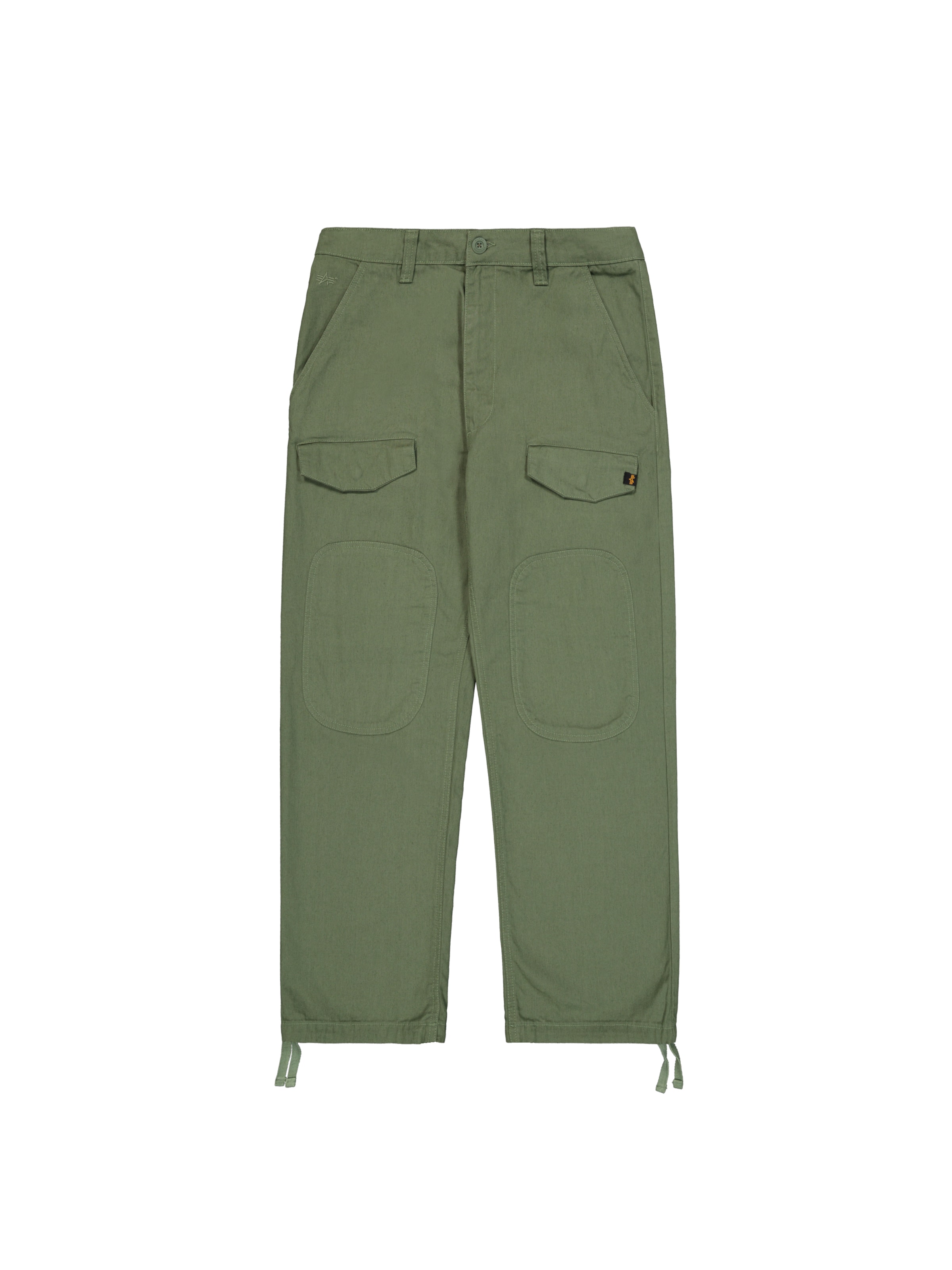 ALPHA INDUSTRIES Loose fit Cargo trousers 'CWU-18/P' in Green: front