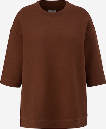 Sweat-shirt TRIANGLE en marron : devant