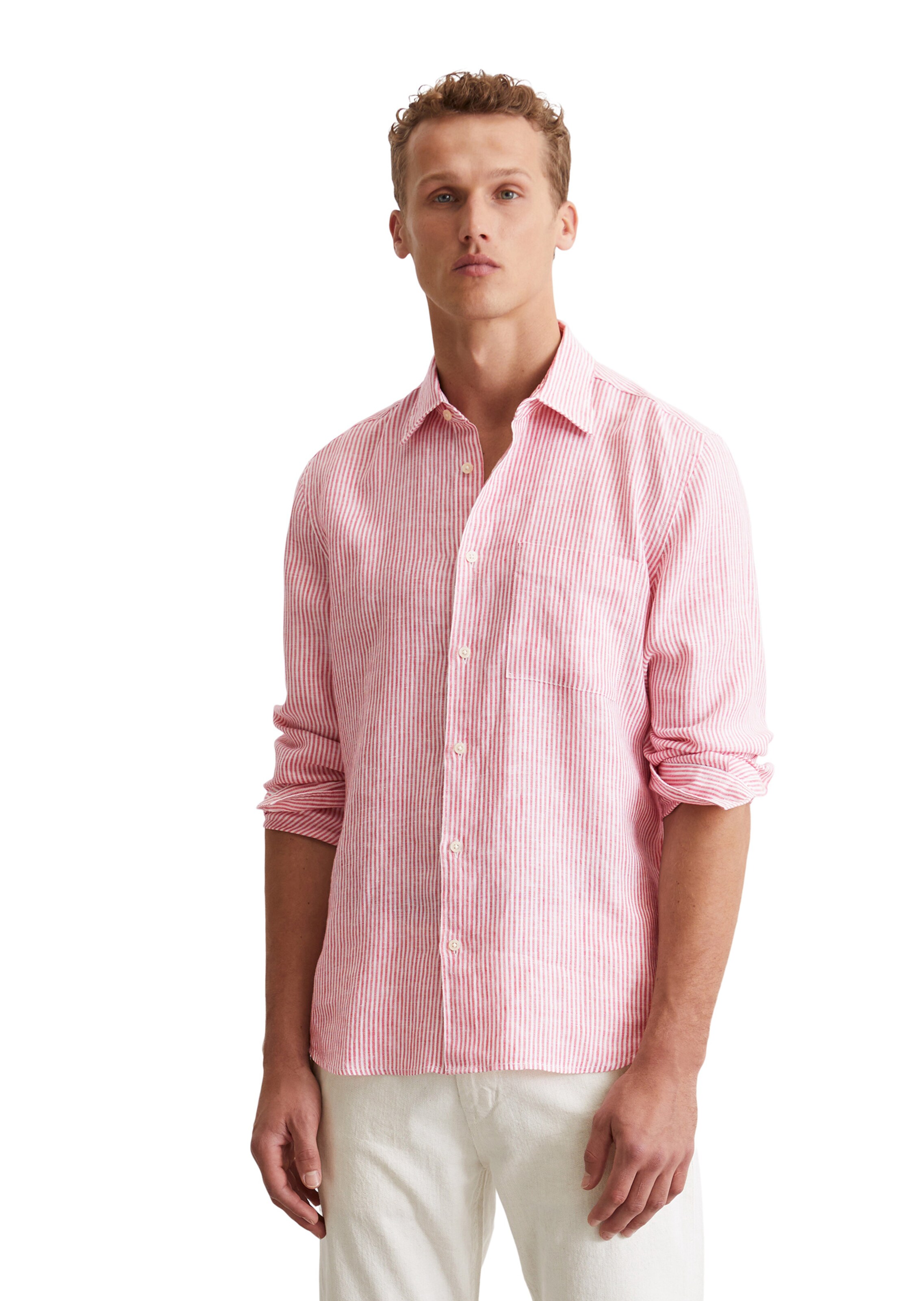 Marc O'Polo Regular Fit Hemd in Pink: Vorderseite