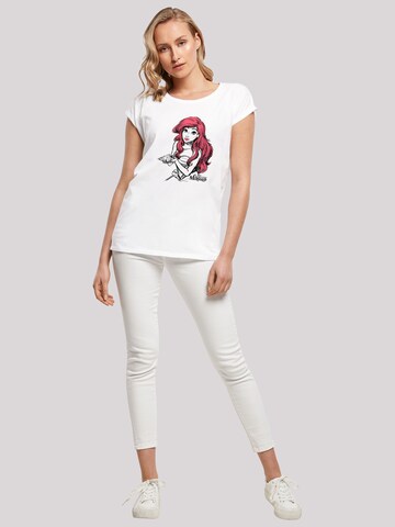Maglietta 'Ariel Shell Sketch' di F4NT4STIC in bianco