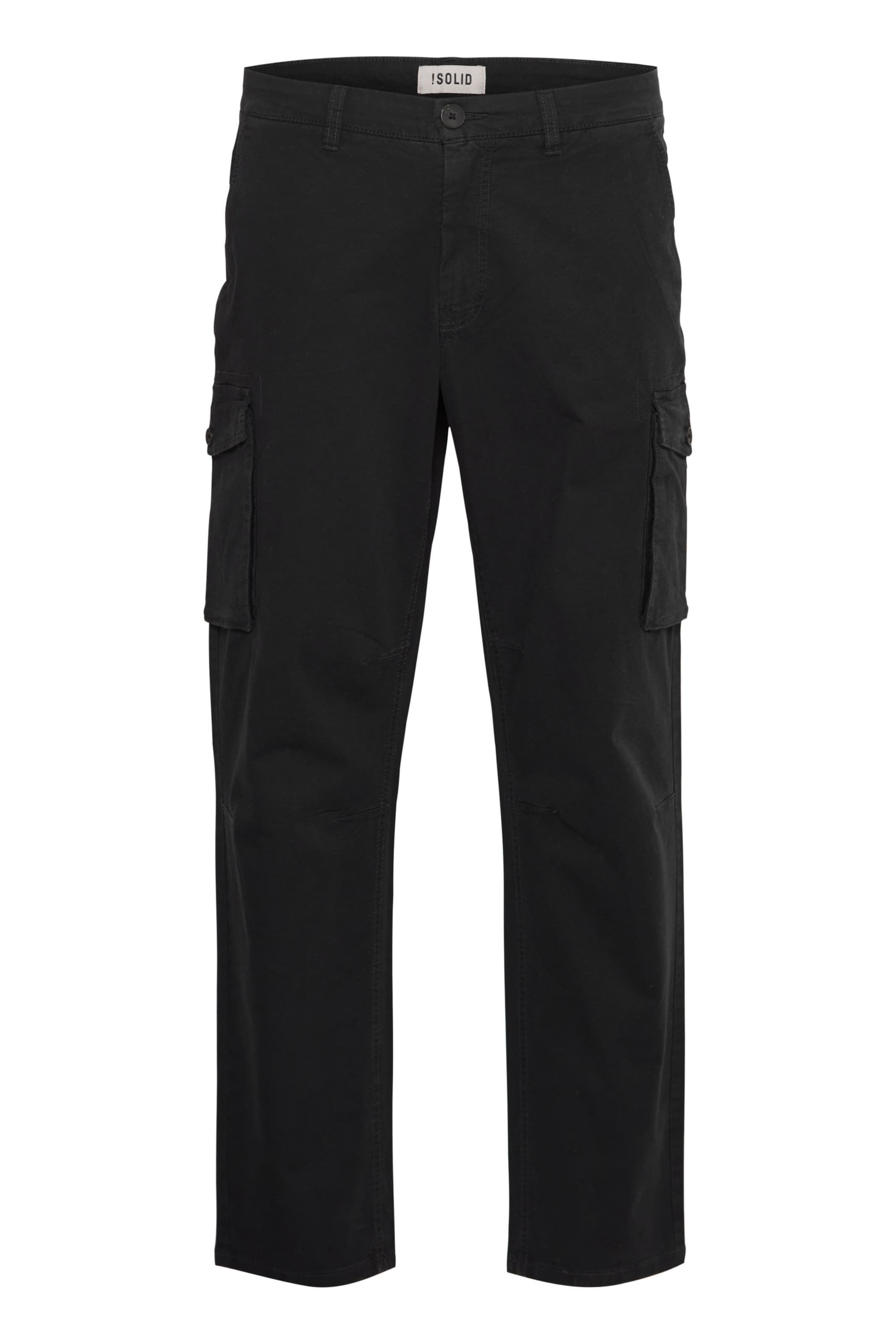 regular Pantaloni cargo 'Giorgio' di !Solid in nero: frontale