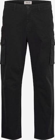 !Solid Cargo Pants in Black: front