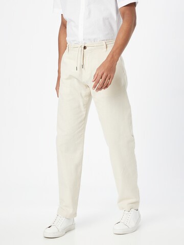INDICODE JEANS Regular Chino trousers 'Clio' in Beige: front