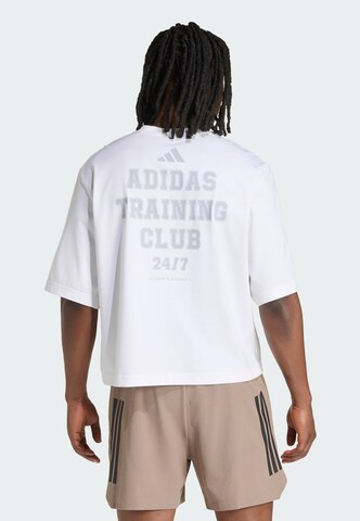 ADIDAS PERFORMANCE - Camiseta funcional 'D4T PrimeLift' en blanco: frente