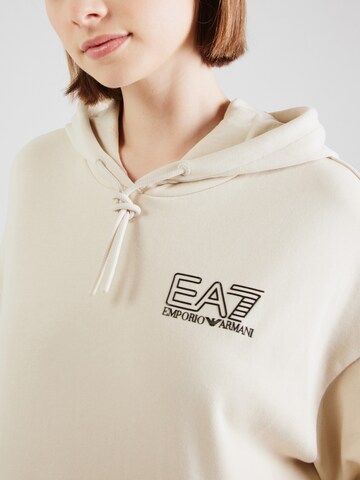 Felpa 'VISIBILITY' di EA7 Emporio Armani in beige