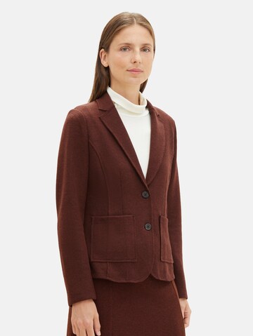 TOM TAILOR Blazer in Brown: front