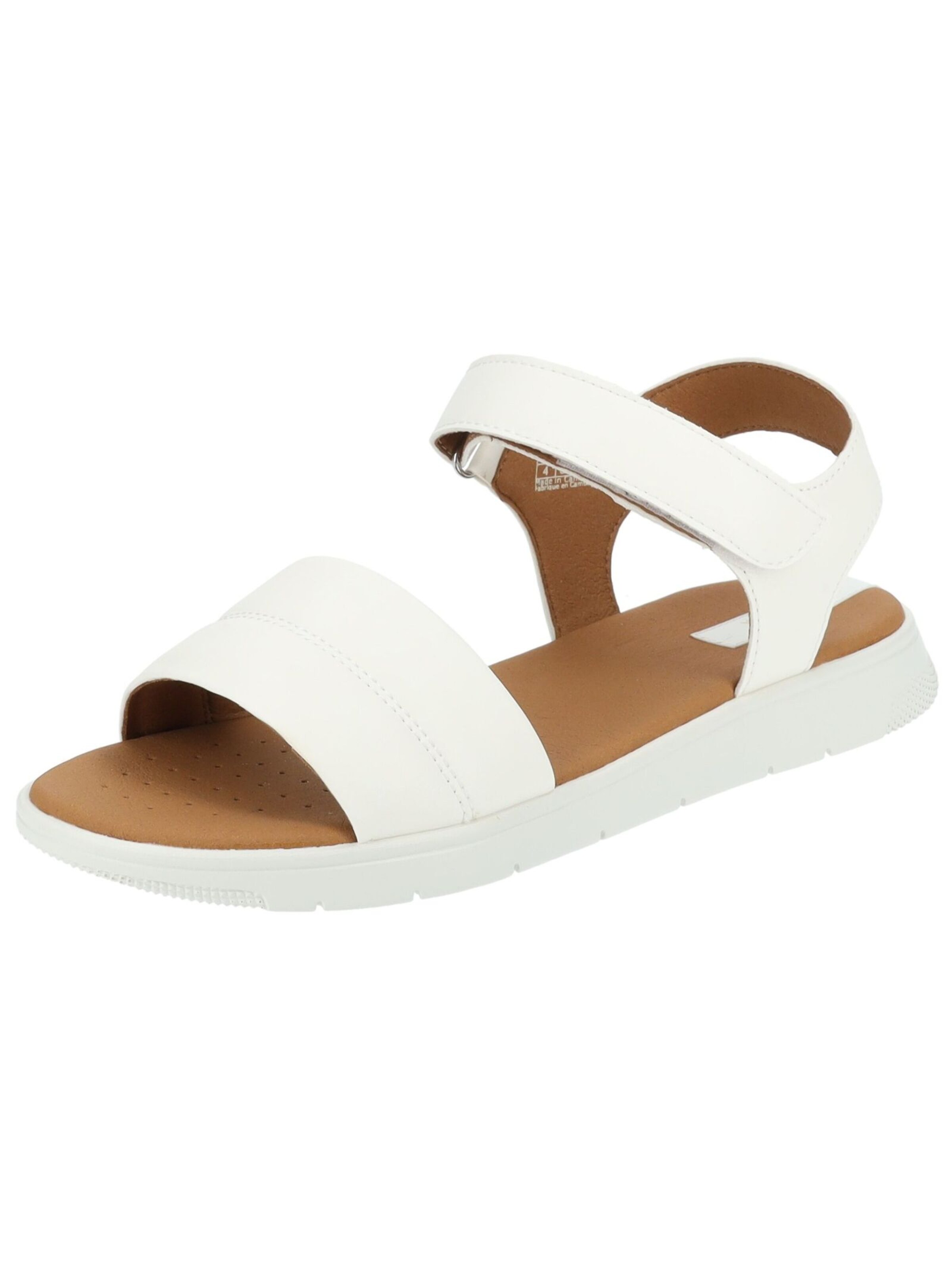GEOX Sandalen met riem in Wit: voorkant
