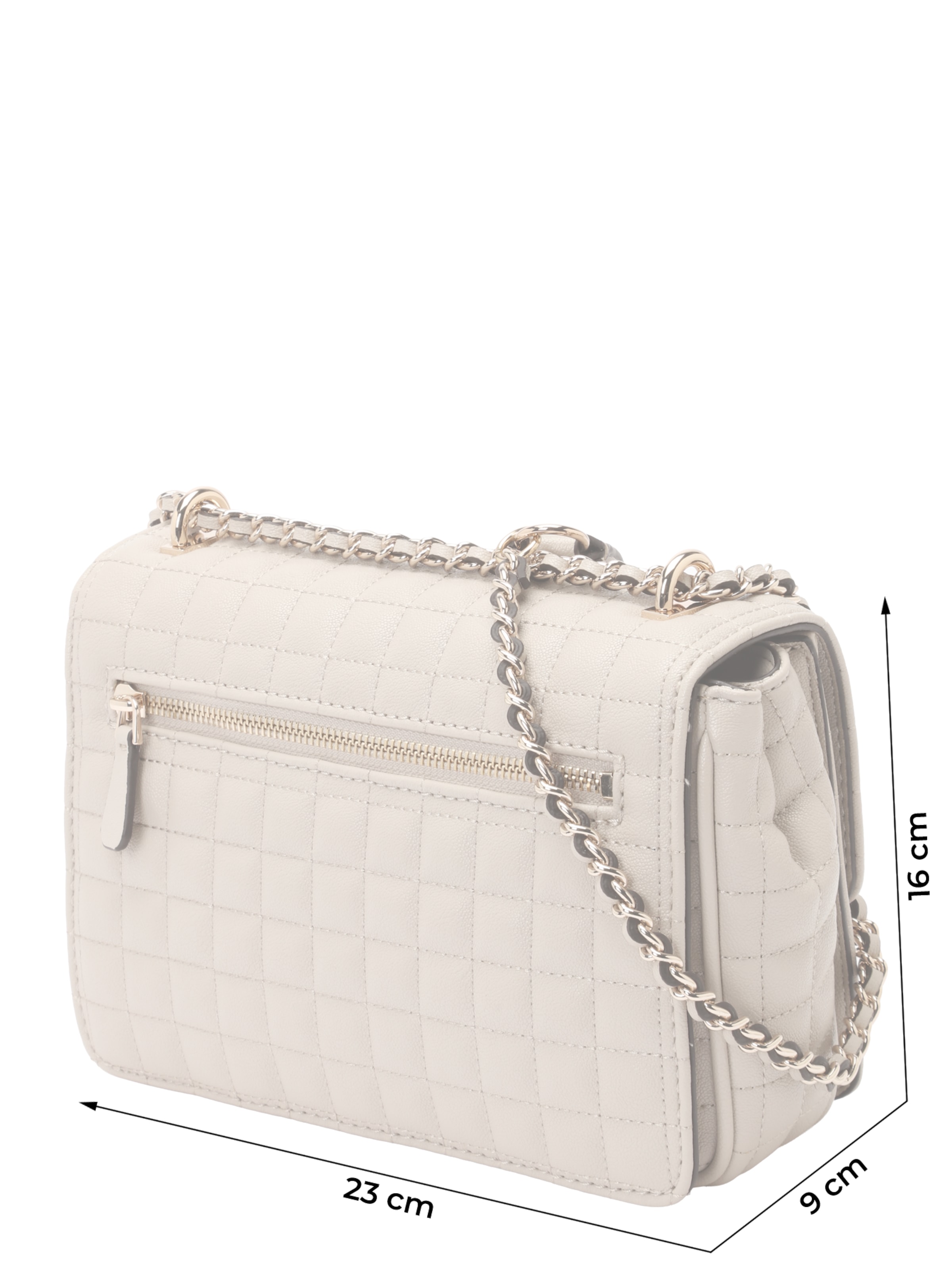 GUESS Axelremsväska 'NADIRA CONVERTIBLE XBODY FLAP' i beige