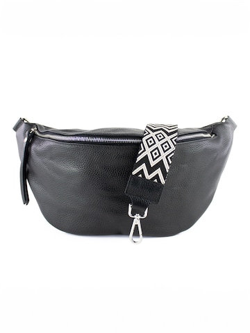 lePelou Fanny Pack 'PELLEGRINA' in Black: front