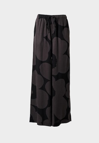 Marimekko Wide leg Broek 'KAAKKOIS' in Grijs: voorkant