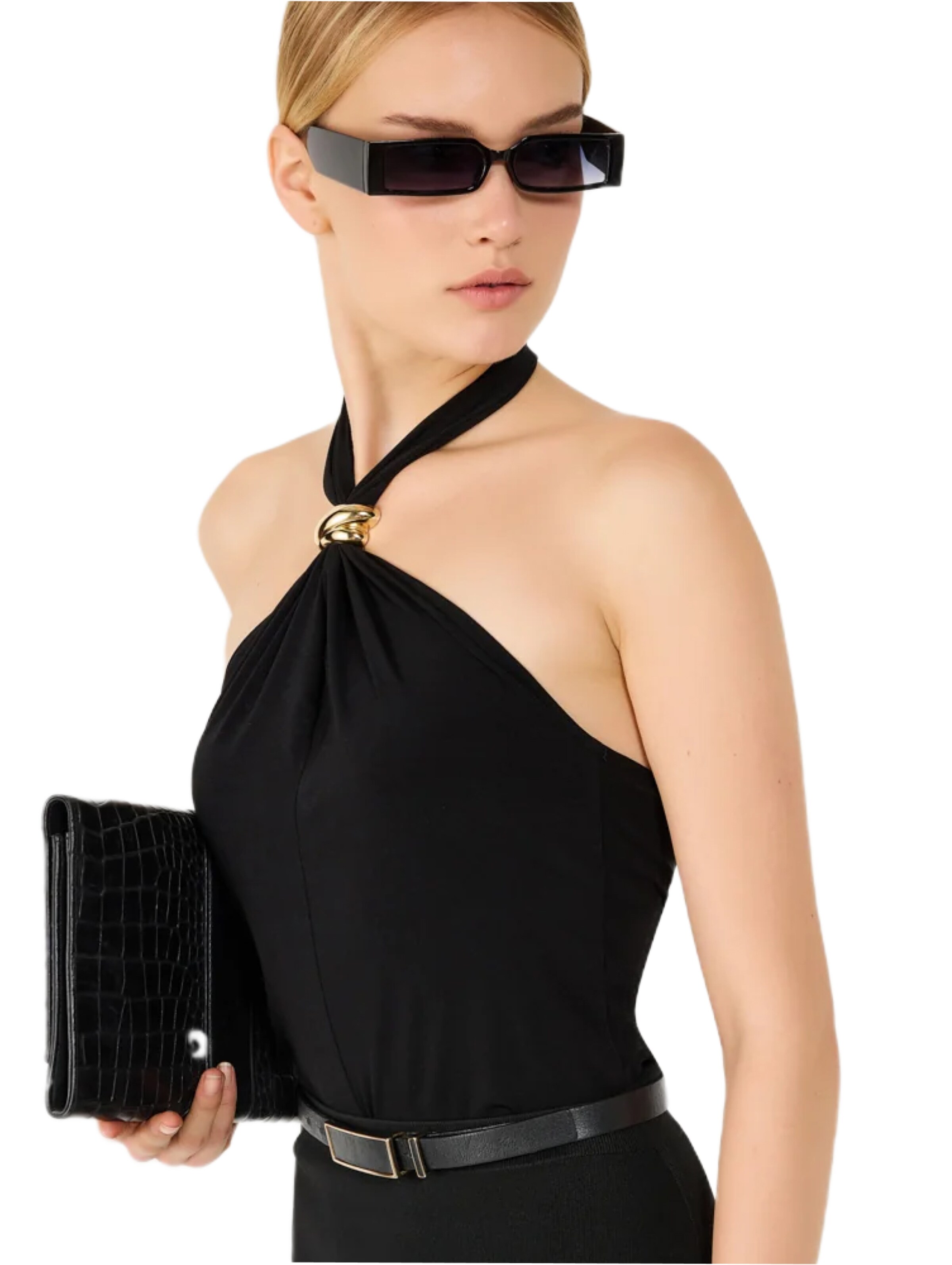 No Matter What Top in Zwart